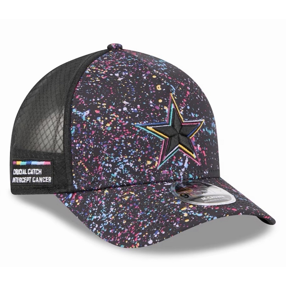 DALLAS COWBOYS YOUTH 2025 NFL NEW ERA 9FORTY M CROWN CRUCIAL CATCH SNAPBACK HAT
